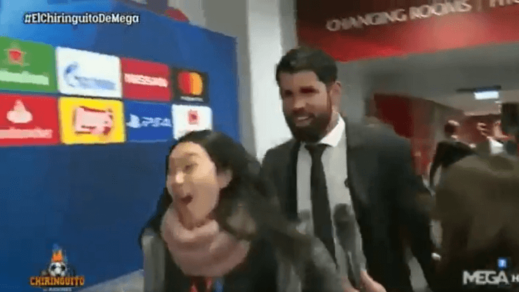 Vergüenza: Diego Costa evitó hablar con la prensa burlándose del coronavirus