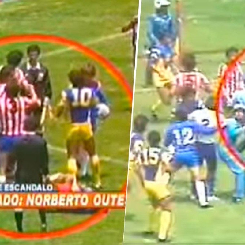 En Copa Libertadores revivieron la batalla campal del Clásico Nacional de 1983