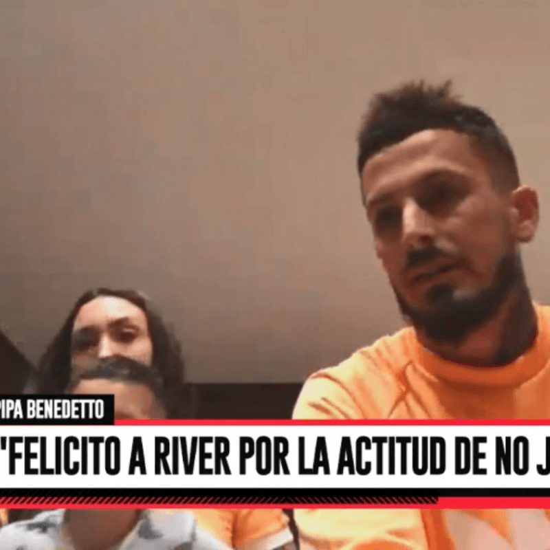 Benedetto bancó a River por su postura de no jugar: "Los felicito"