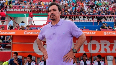 Hugo Sánchez cuando dirigió a Pachuca en el fútbol mexicano