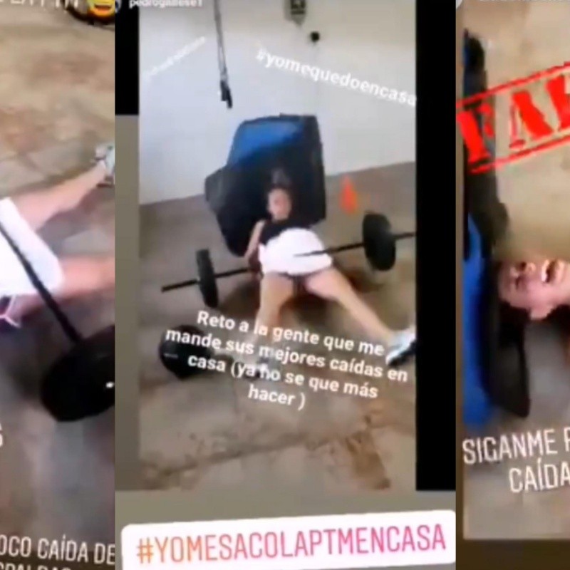 El blooper de las cuarentenas: Claudia Gallese subió caída épica a Instagram