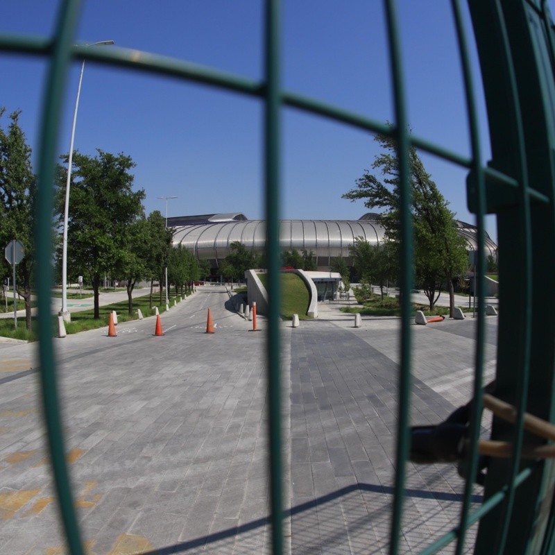 El estadio de Rayados, abandonado por la cuarentena