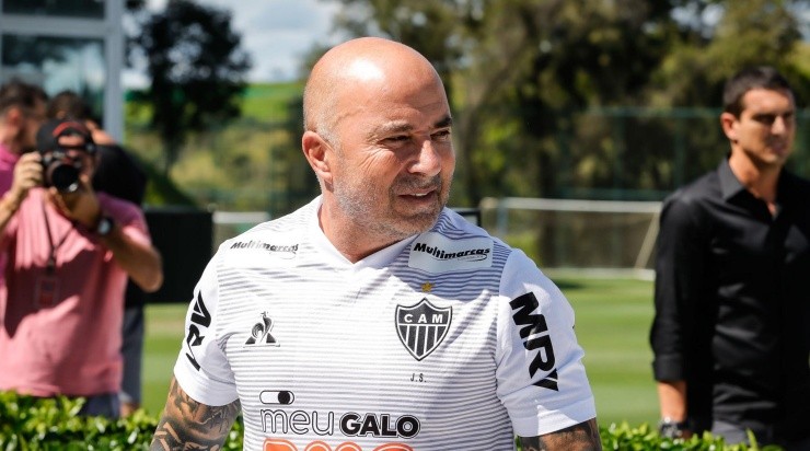 Filosofia de Sampaoli tem agradado  aos jogadores no Atlético Mineiro. Foto: Bruno Cantini/ Atlético Mineiro