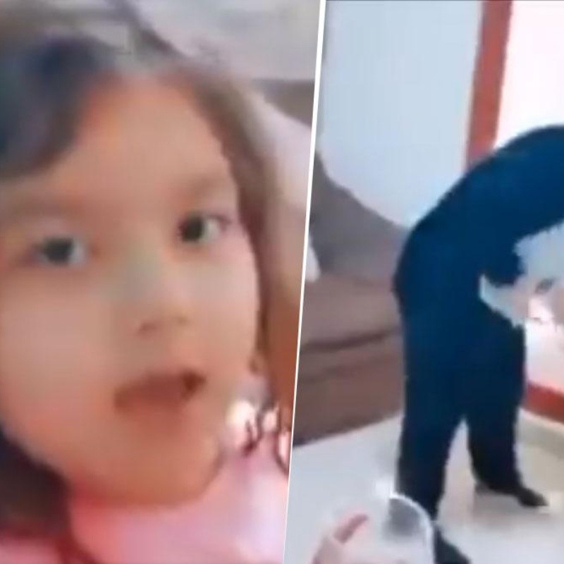 Video viral: esta nena grabó un Tik Tok diabólico mientras su mamá limpiaba la casa