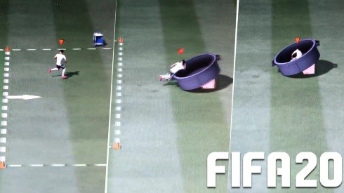 ¿Qué pasó ahí? No estamos seguros de que el entrenamiento del FIFA 20 funcione así...