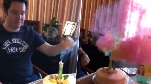 Video viral: su novia se equivocó y convirtió su torta de cumpleaños en un pastel diabólico