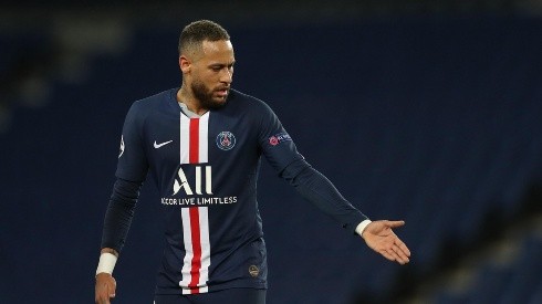 Neymar en un partido de Paris Saint-Germain.