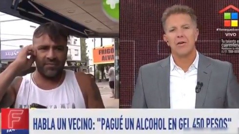 La bronca de un laburador al aire con Fantino: "Pagué 450 pesos un alcohol en gel"