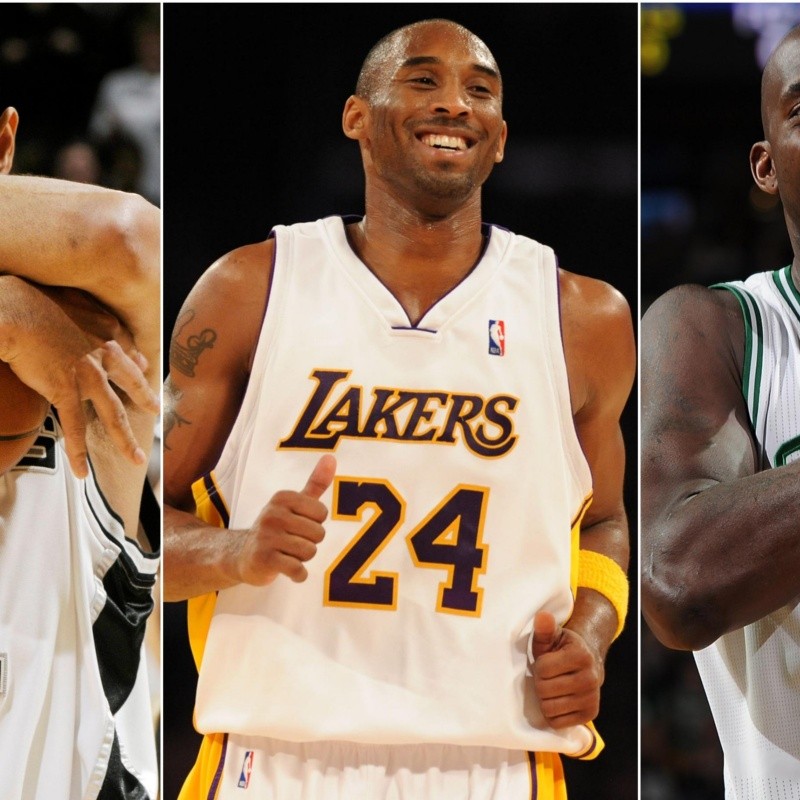 Kobe Bryant, Tim Duncan y Kevin Garnett, al Salón de la Fama