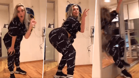 Video viral: ella estaba bailando hasta que una puerta diabólica se cansó