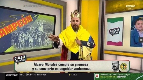 Álvaro Morales ya extraña a América