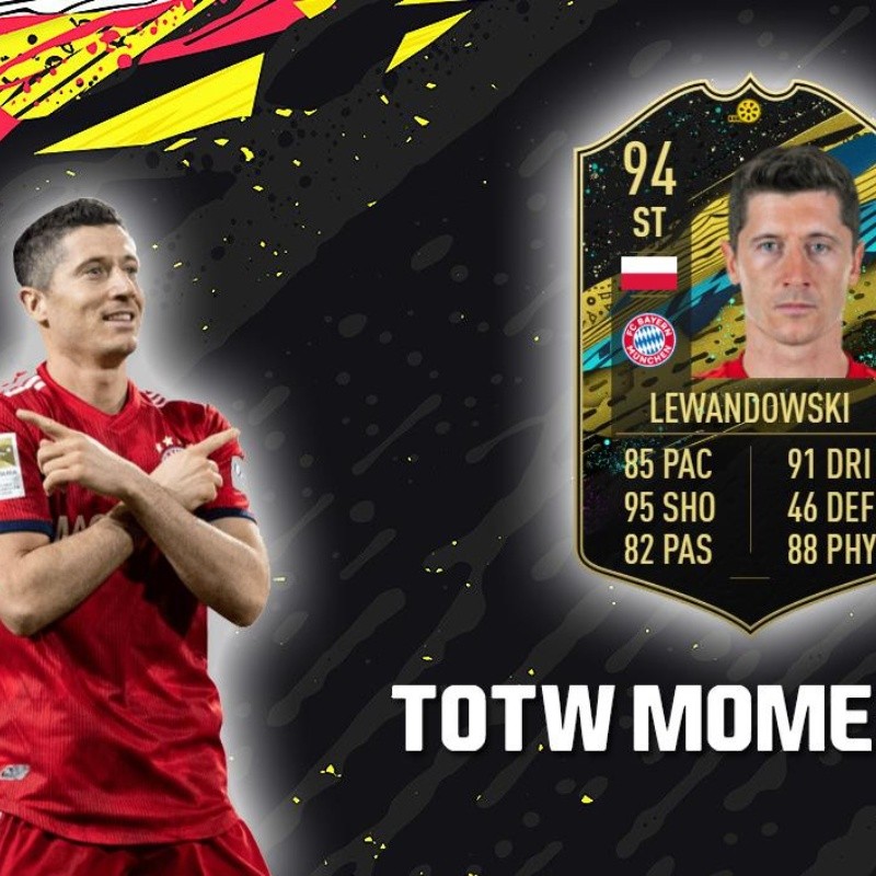 Con un Lewandowski brutal, EA Sports lanza el TOTW Moments 4 del FIFA 20