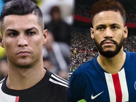 Cristiano Ronaldo y Neymar serán actualizados en el data pack 6.0 del PES 2020