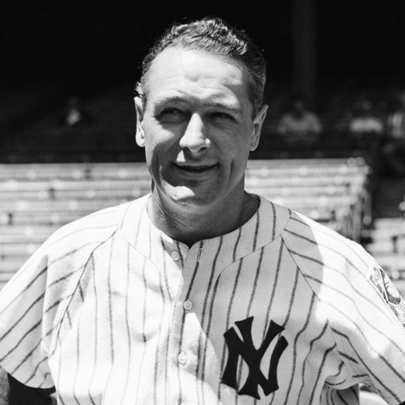 Subastan bate de Lou Gehrig