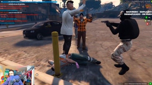 Así secuestraron a AuronPlay en el GTA V Roleplay.