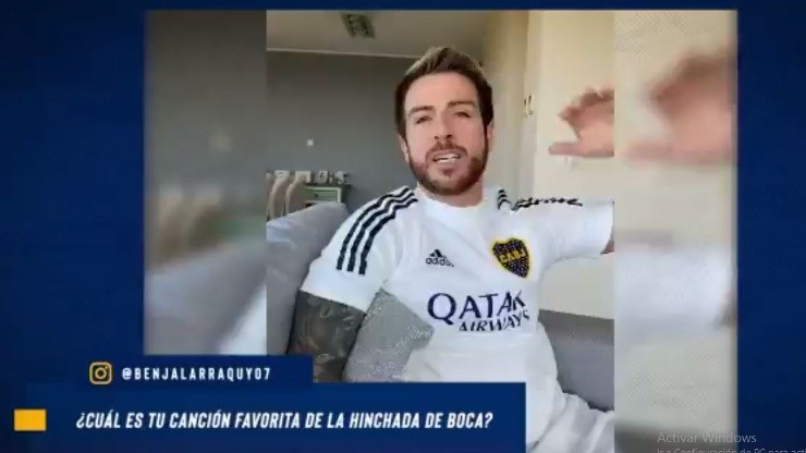 A Buffarini le pidieron una canción de Boca y empezó: "Cuando me muera..."