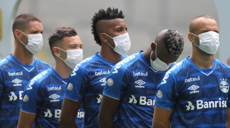 Jogadores tomarão medidas preventivas para pode treinar normalmente. Foto: Lucas Uebel/Grêmio