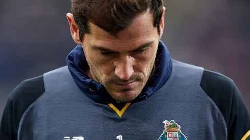 Iker Casillas en el duelo por Liga de Campeones entre el Oporto vs. Liverpool