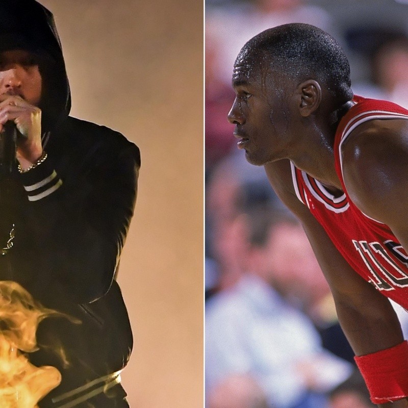 Eminem retó a Jordan, pero Michael no lo tomó bien