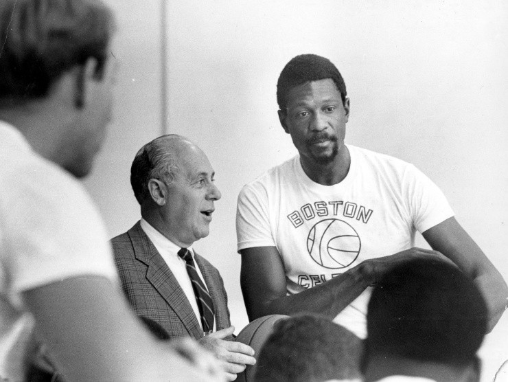 Auerbach, Russell, and the Celtics won 11 straight titles - Getty