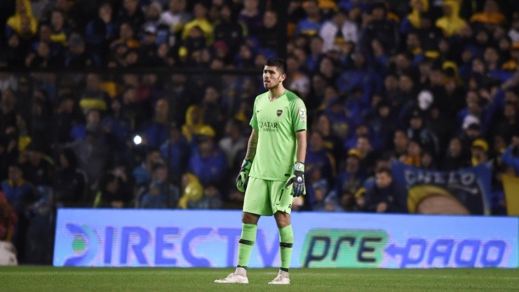 Foto de Agustín Rossi, arquero de Boca.