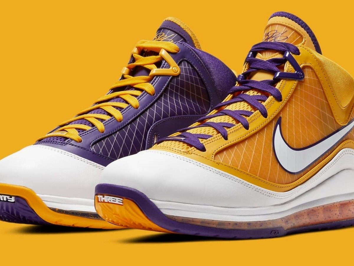 Un lujo: las nuevas zapatillas de LeBron con los colores de los Lakers |  Bolavip