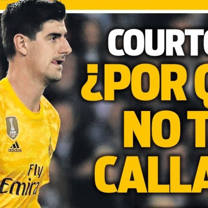 La durísima tapa de Sport para Courtois: "¿Por qué no te callas?"