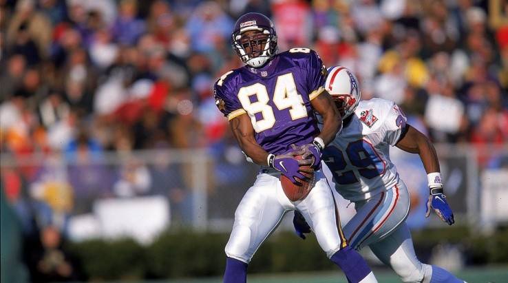 Randy Moss during his rookie season (Getty)