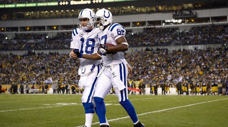 Peyton Manning and Reggie Wayne (Getty)