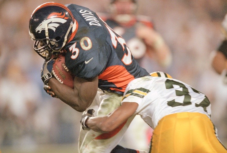 Terrell Davis against the Packers (Getty)