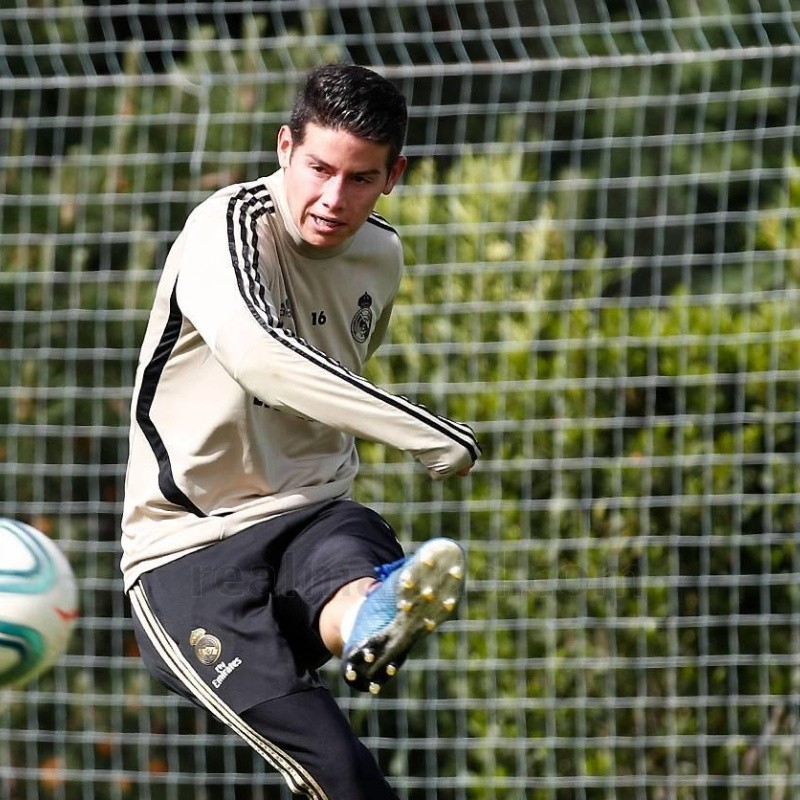 Con James a full, el Real Madrid aumenta la carga de sus entrenamientos