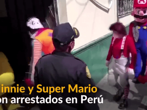 "Minnie y Super Mario son arrestados en Perú por violar la cuarentena"