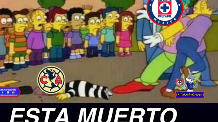 Apuntan al América: los memes de la goleada de Cruz Azul en el Clásico Joven