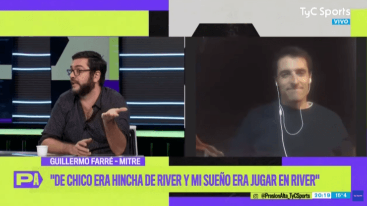 Farré estaba al aire y lo primero que le dijo Beltramo fue: "Muchas gracias"