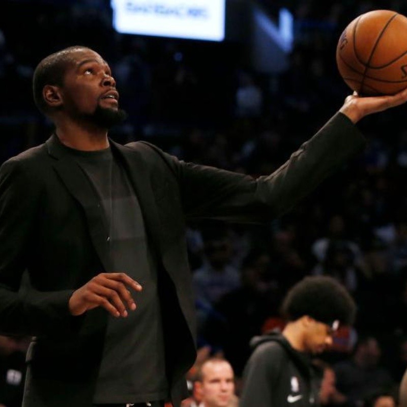 La reacción de Durant al cambió de marca en el balón de la NBA