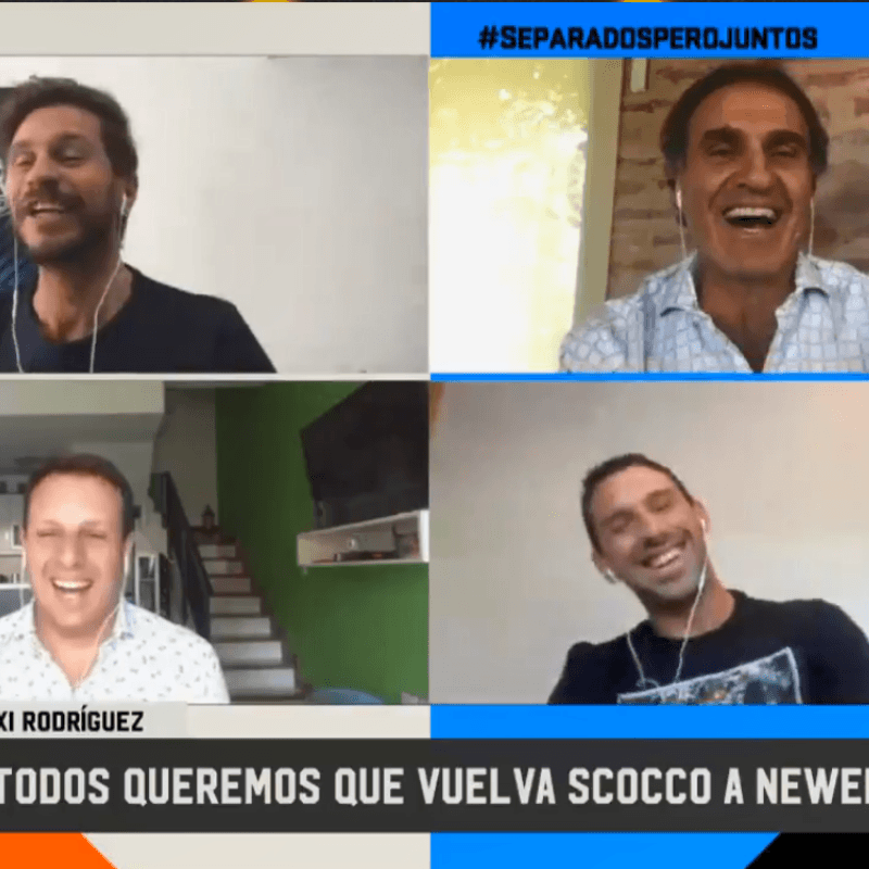 Maxi Rodríguez bromeó sobre qué le dice a Scocco: "¡Jugaste 5' nada más!"