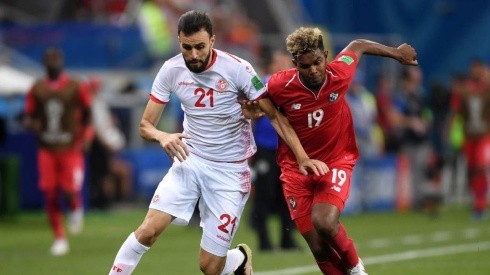 Hamdi Nagguez con la Selección de Túnez.