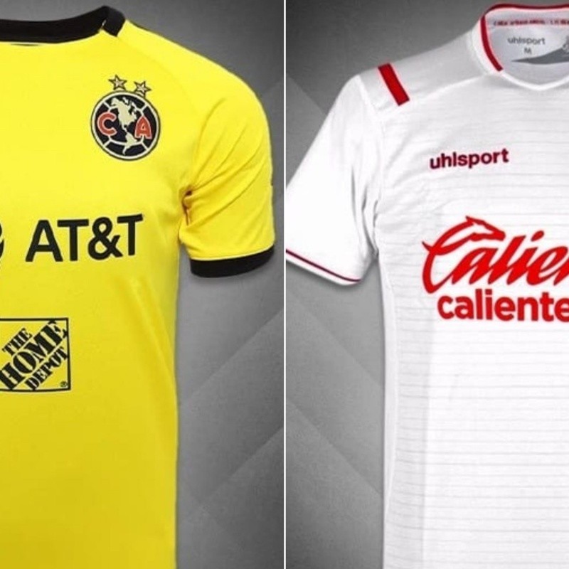 Las playeras de los equipos de la Liga MX como si fuesen de la Bundesliga