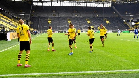 Foto de los jugadores de Borussia celebrando.