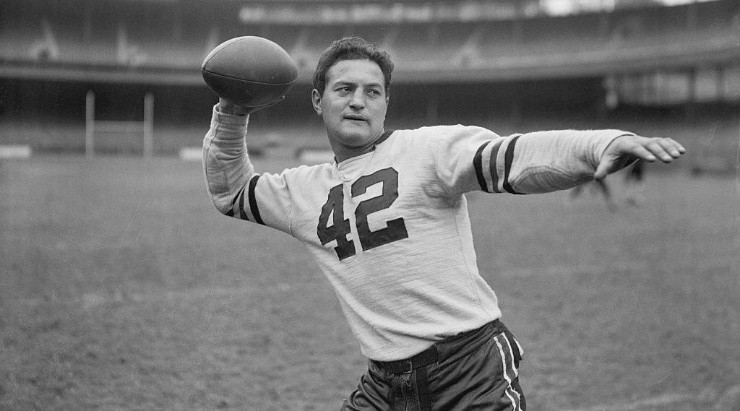 Luckman was the 2nd pick of the 1939 NFL Draft (Getty)