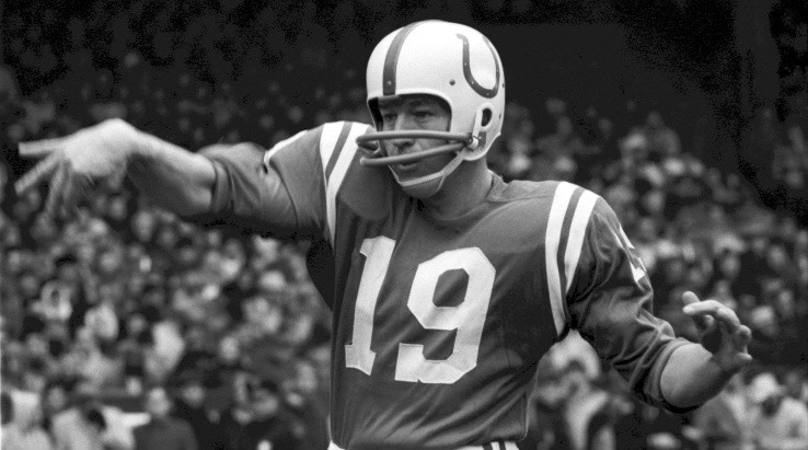 Unitas was drafted by the Steelers but they released him before the start of the season (Getty)