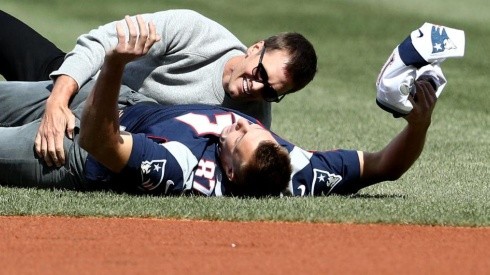 Brady y Gronkowski. Foto: Getty.