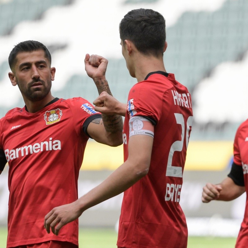 Leverkusen le ganó 3 a 1 al Mönchengladbach, pero se comió 2 goles increíbles