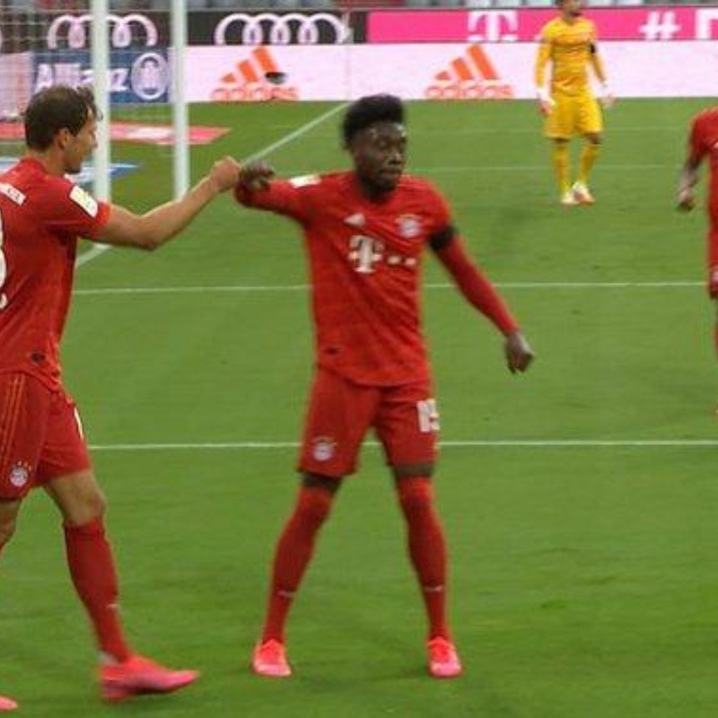 Bayern Múnich hizo una jugada con mucho toque y Goretzka apareció para el 1-0