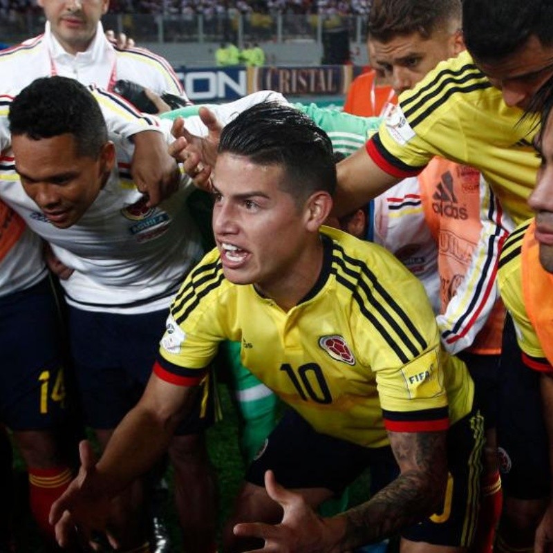 ¿Lo recuerda? El 'madrazo' de James el día que Colombia clasificó a Rusia 2018