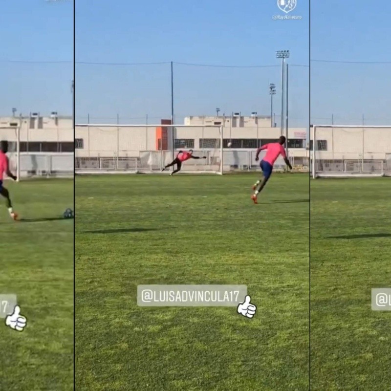 Calidad pura: Advíncula anotó un golazo en entrenamiento del Rayo Vallecano