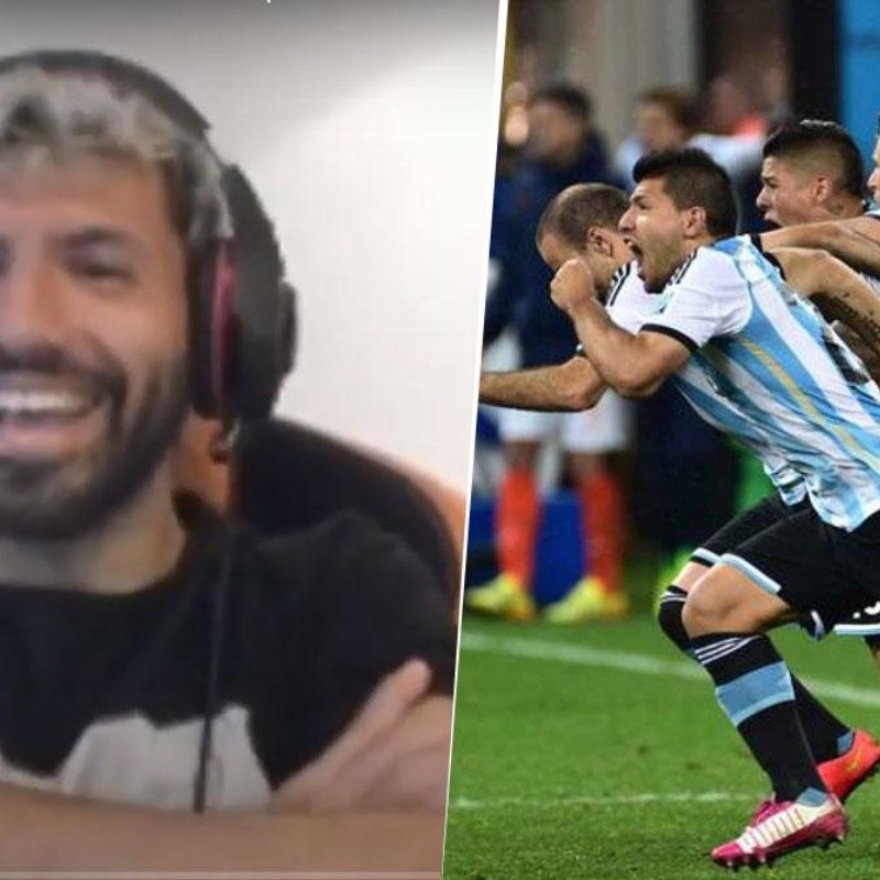 Agüero reaccionando a la semi con Holanda es lo más gracioso y triste del día