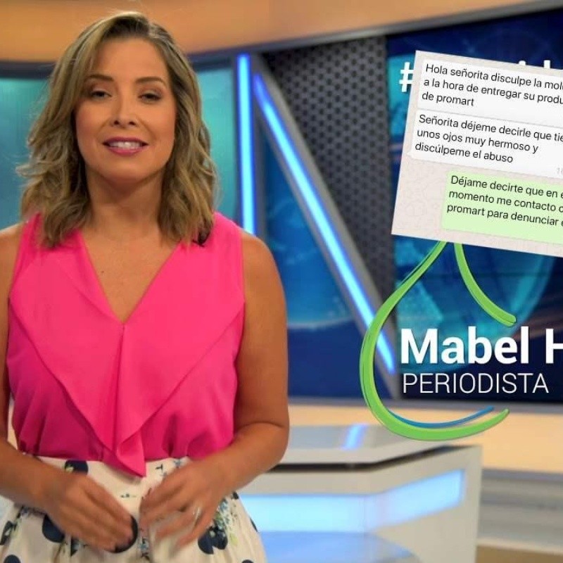 Mabel Huertas denunció acoso de repartidor con captura de pantalla