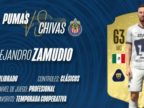 Pumas confirma que Zamudio debutará en la eLiga MX ante Chivas