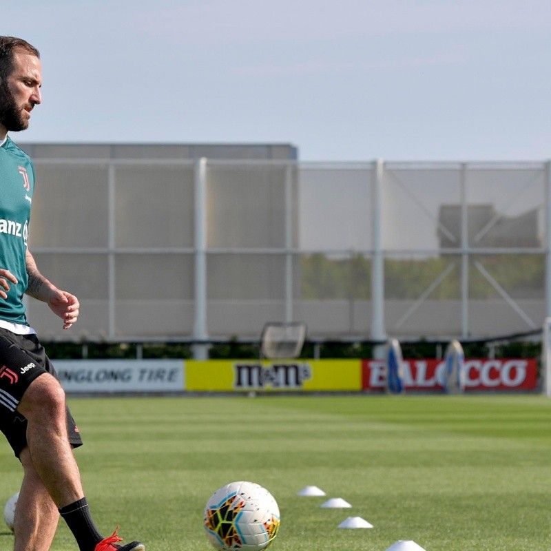 El parte médico de Higuaín tras abandonar el entrenamiento de Juventus